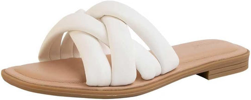 Ivory Twist Braided Slides