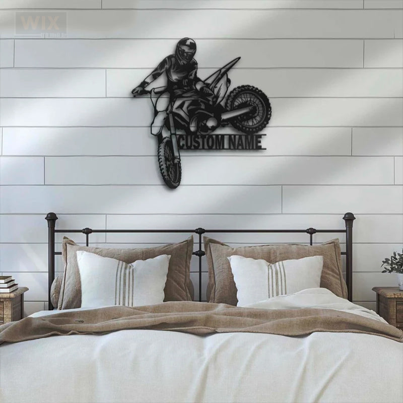 Mountain Bike LED Metal Sign - Wix Decor