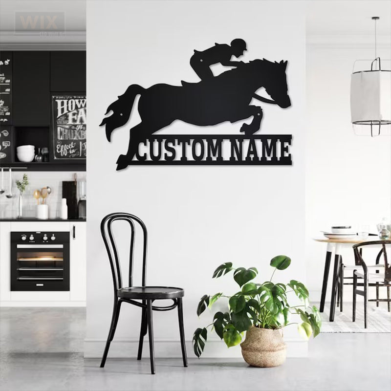 Horse LED Metal Sign