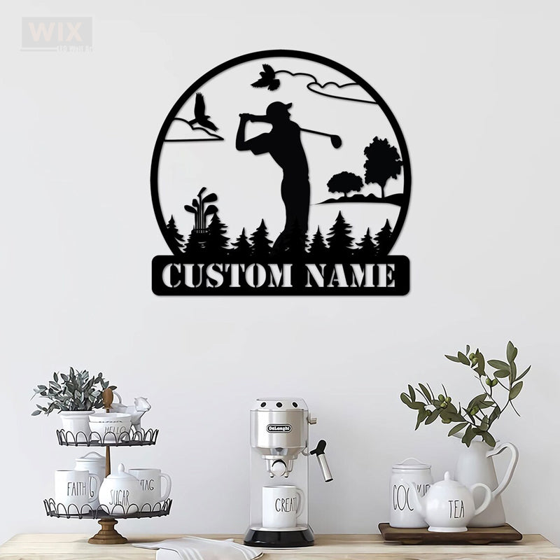Golf LED Metal Sign