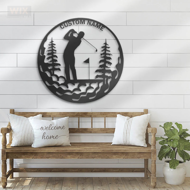 Golf LED Metal Sign
