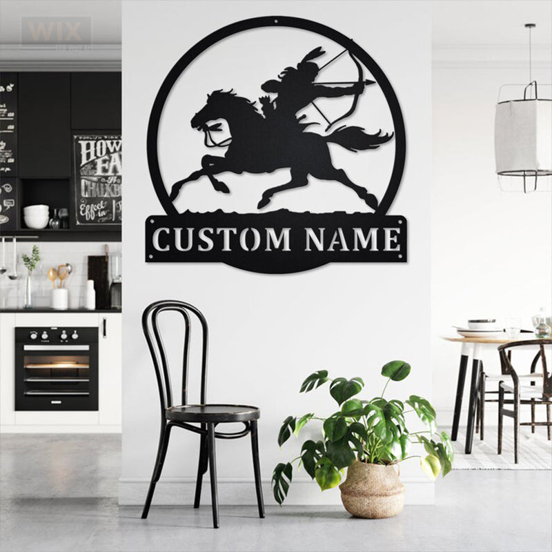 Horse LED Metal Sign