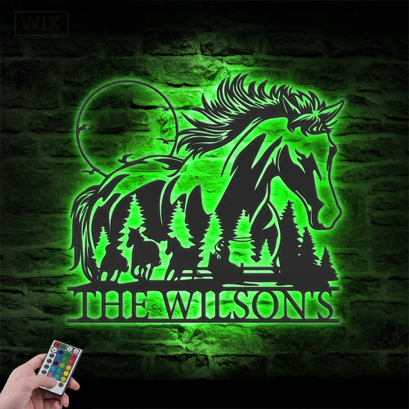 Farm LED Metal Sign