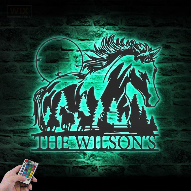 Farm LED Metal Sign