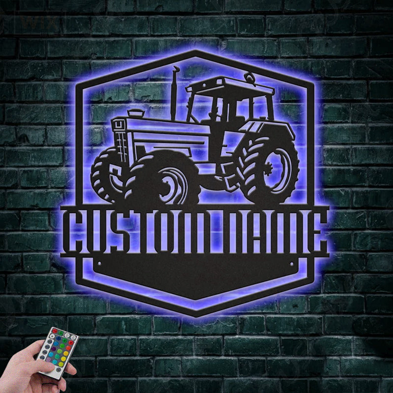 Farm LED Metal Sign