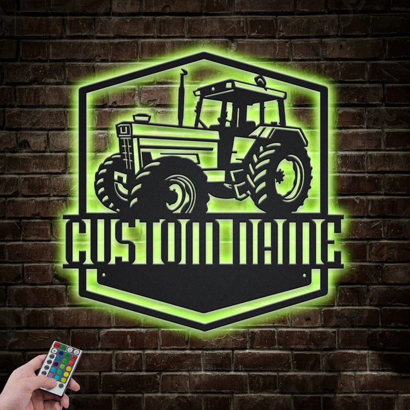 Farm LED Metal Sign
