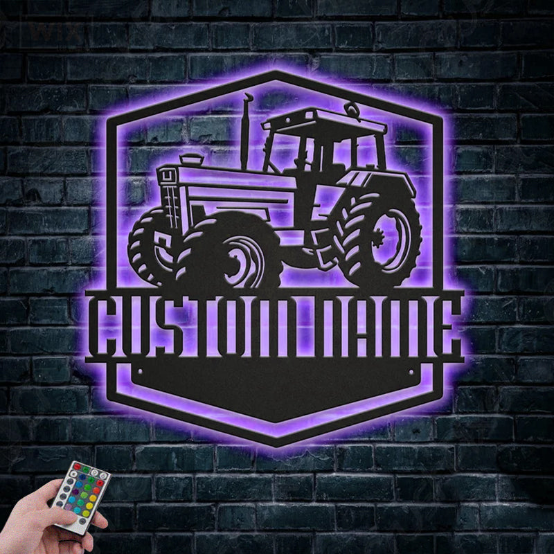 Farm LED Metal Sign