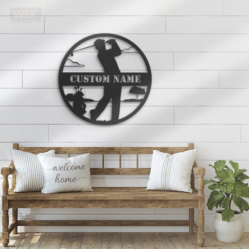 Golf LED Metal Sign