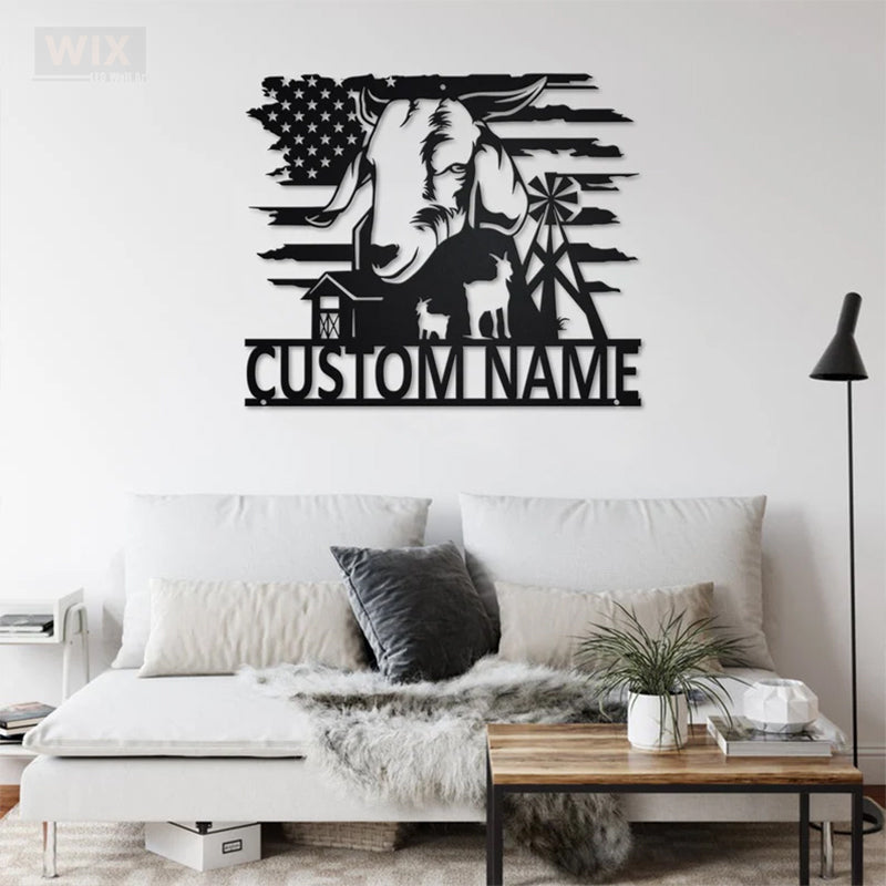 Farm LED Metal Sign
