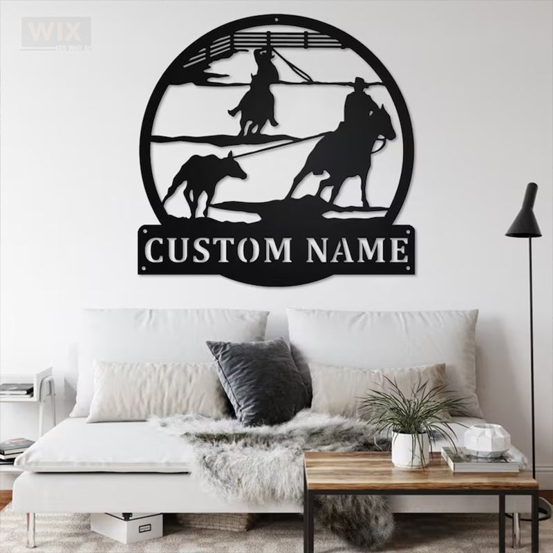 Horse LED Metal Sign