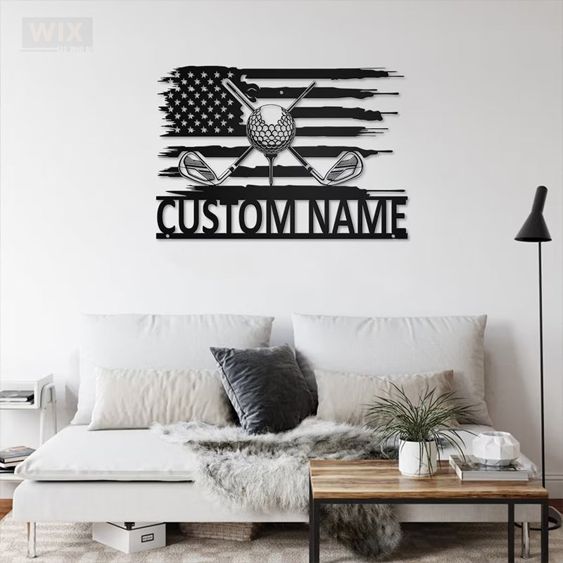 Golf LED Metal Sign