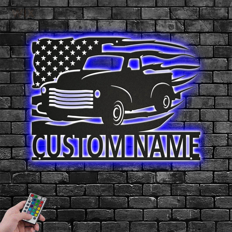 Farm LED Metal Sign