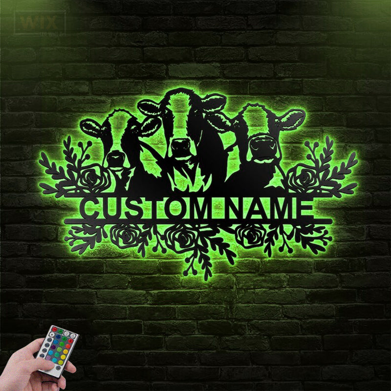Farm LED Metal Sign - Wix Decor