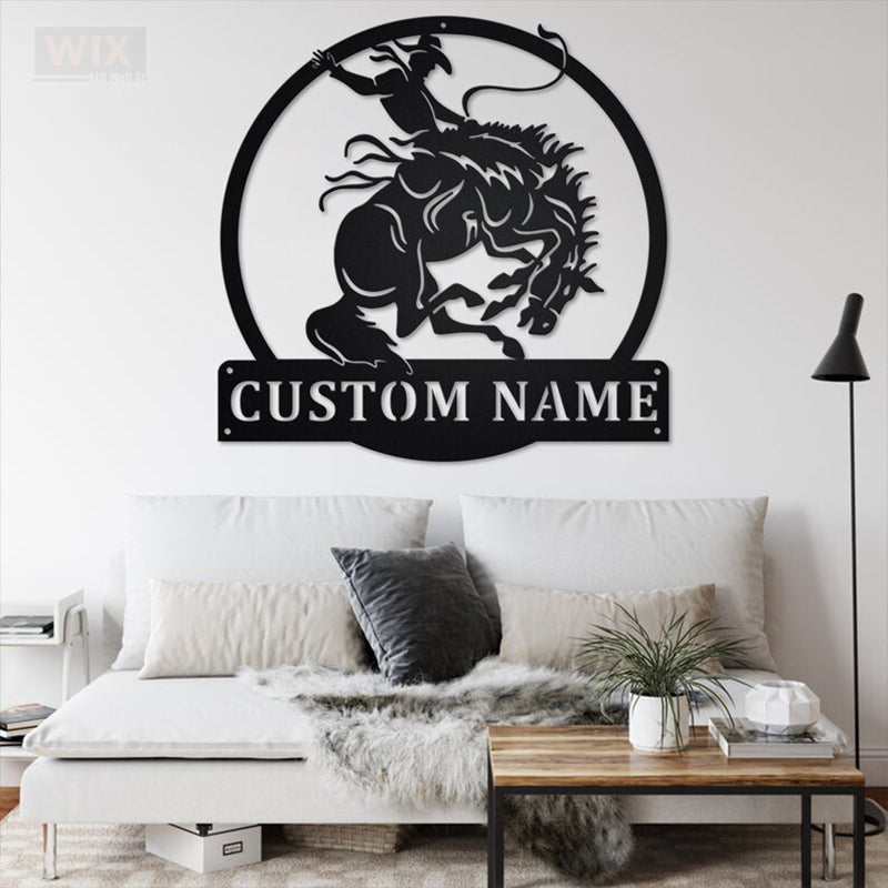 Horse LED Metal Sign