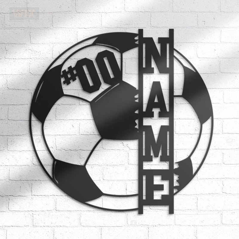 Soccer LED Metal Sign - Wix Decor