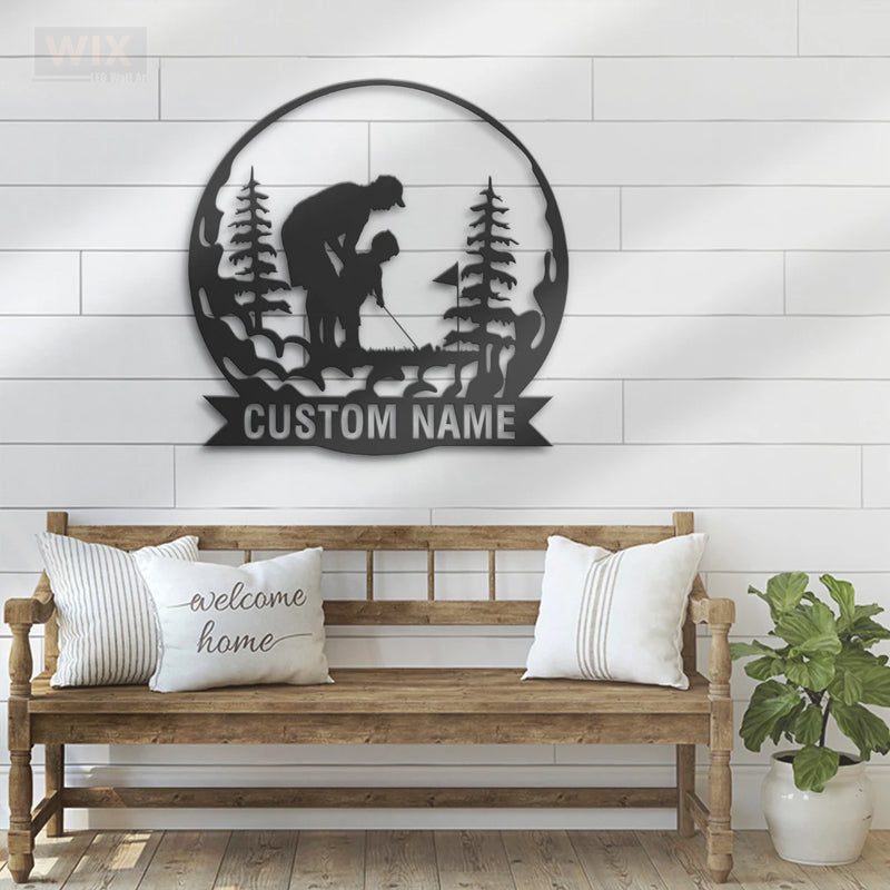 Golf LED Metal Sign