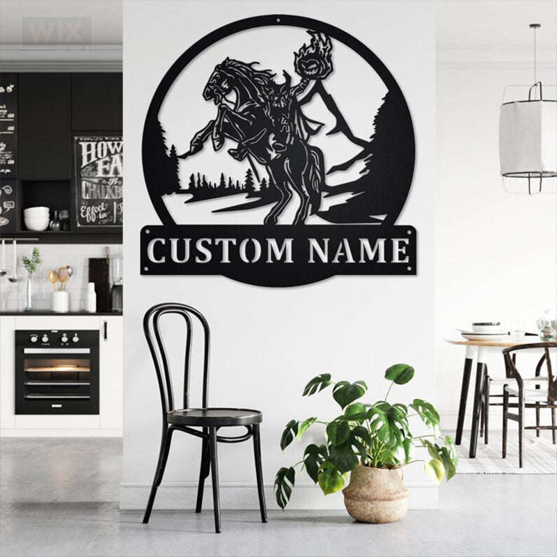 Horse LED Metal Sign