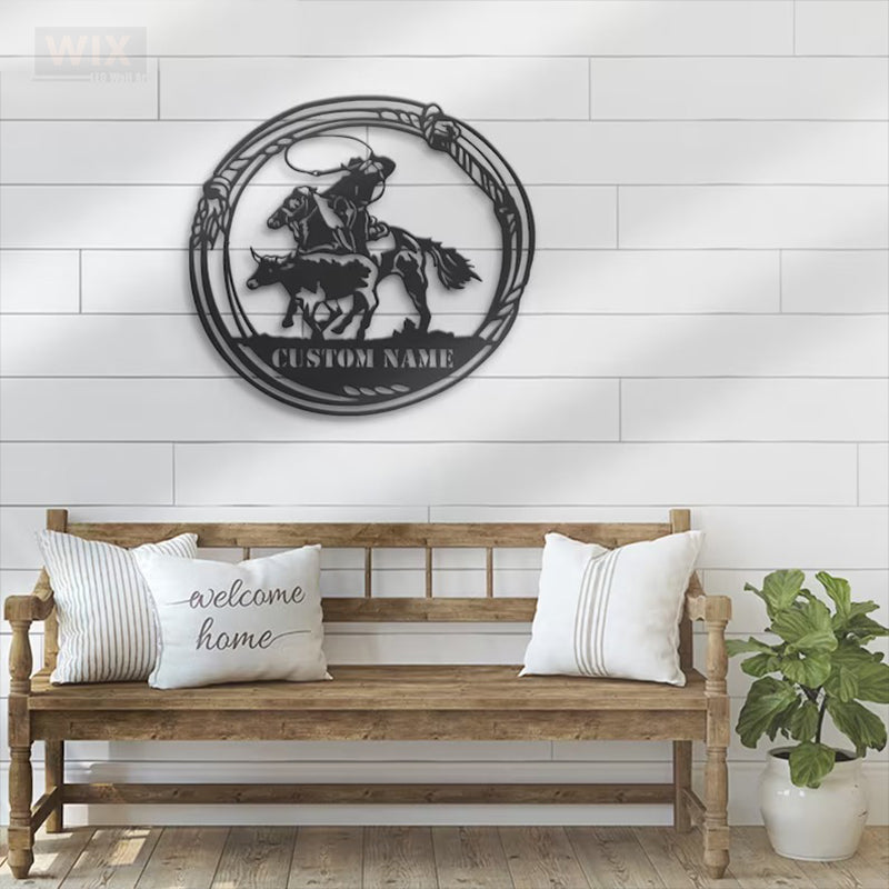 Horse LED Metal Sign