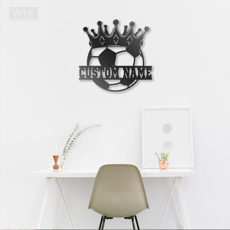 Soccer LED Metal Sign - Wix Decor