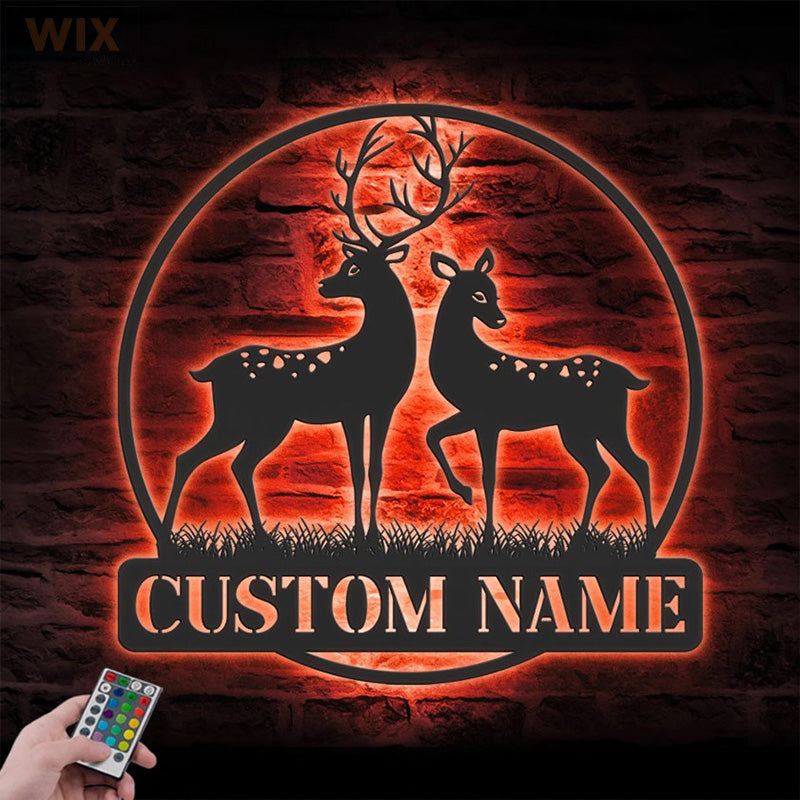 Hunting LED Metal Sign - Wix Decor
