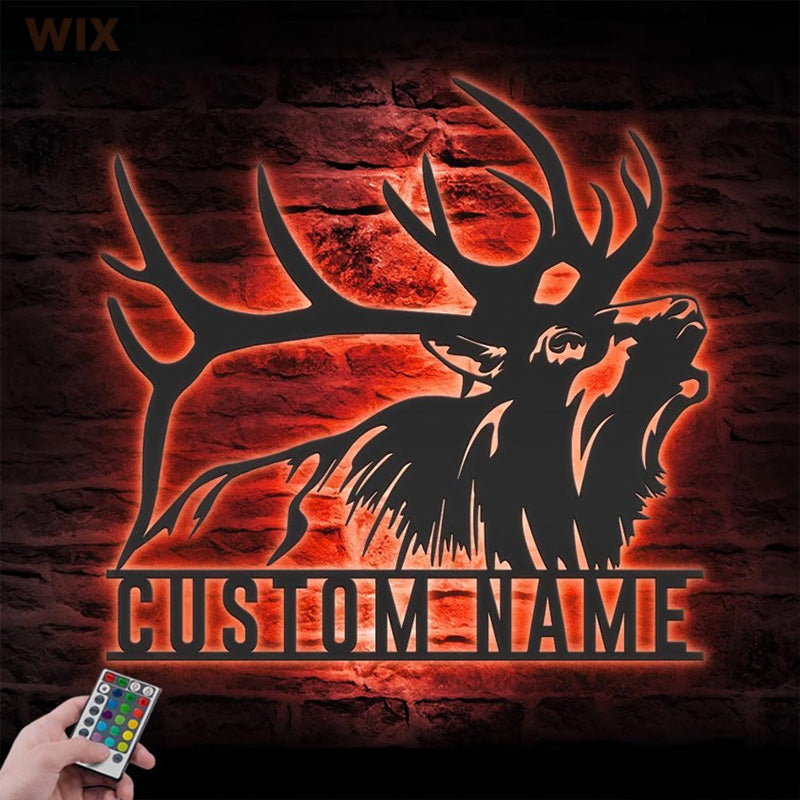 Hunting LED Metal Sign - Wix Decor