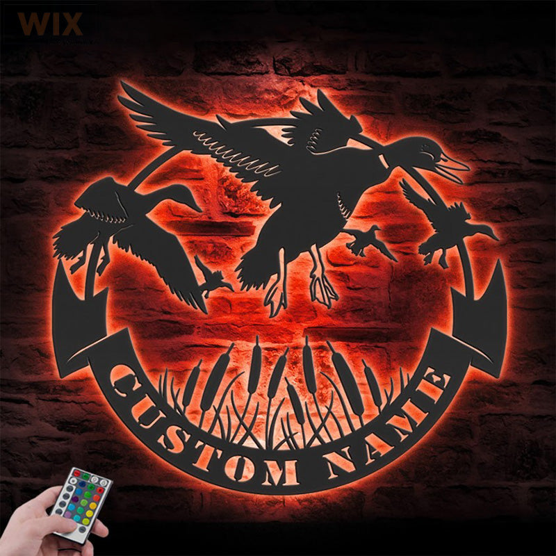 Hunting LED Metal Sign - Wix Decor