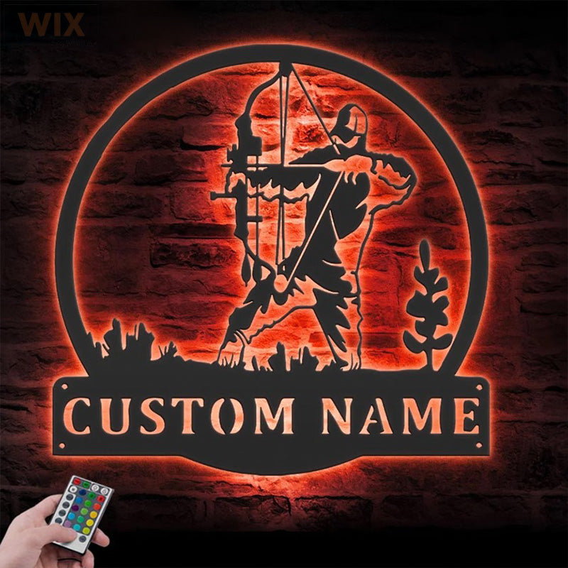 Hunting LED Metal Sign - Wix Decor
