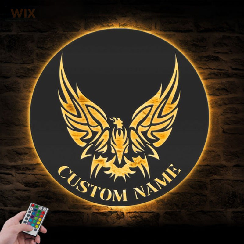 Birds LED Metal Sign