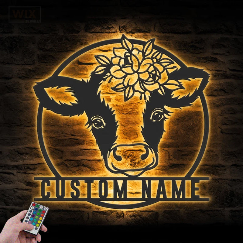 Farm LED Metal Sign - Wix Decor