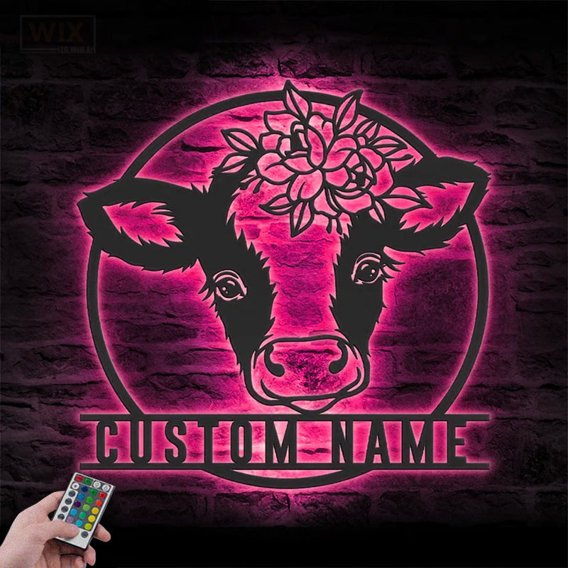 Farm LED Metal Sign - Wix Decor