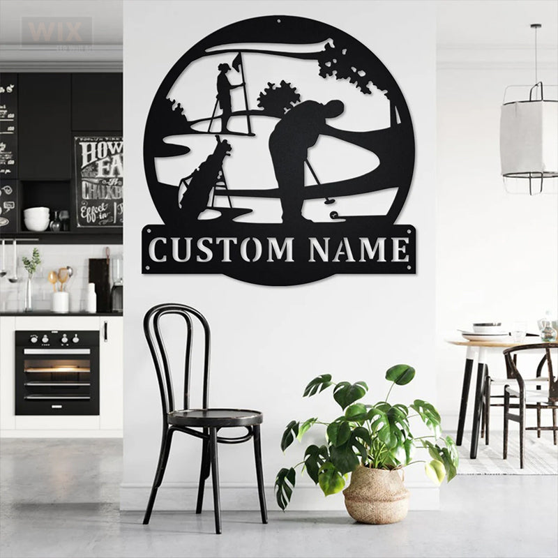 Golf LED Metal Sign