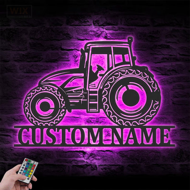 Farm LED Metal Sign