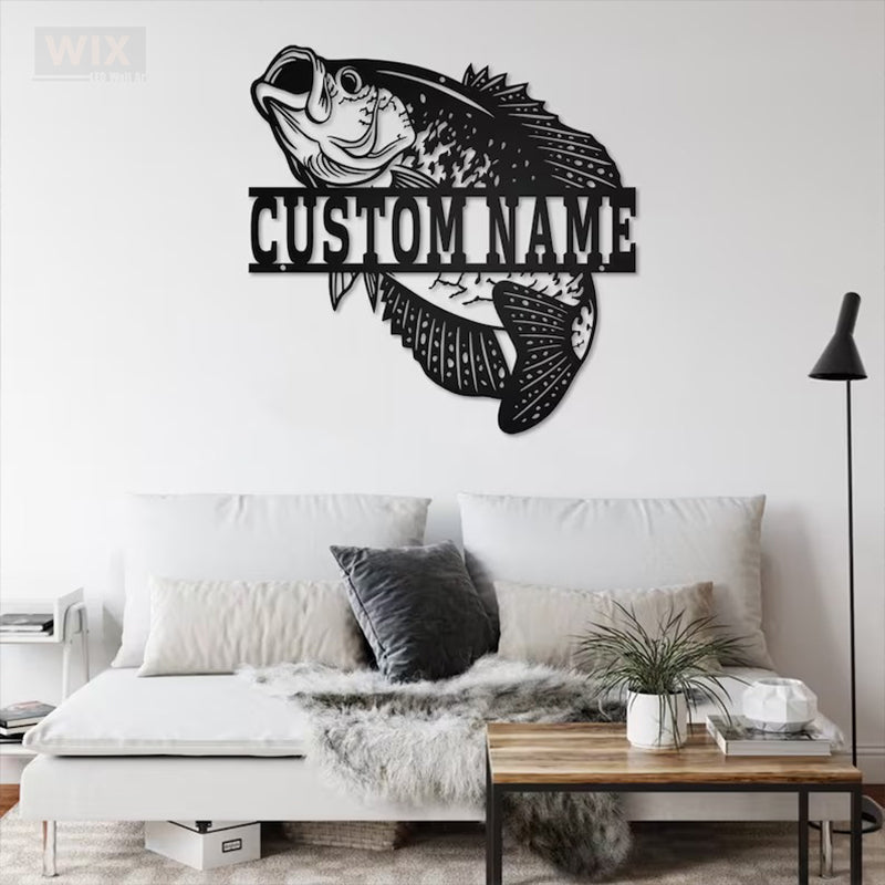 Fishing LED Metal Sign - Wix Decor