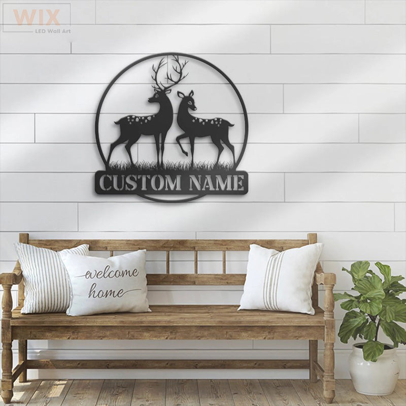 Hunting LED Metal Sign - Wix Decor