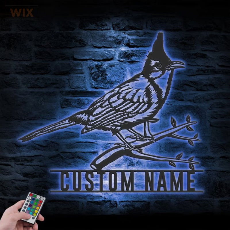 Birds LED Metal Sign