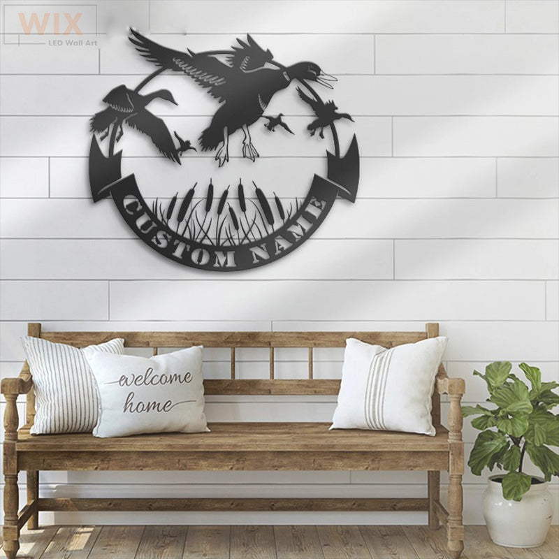 Hunting LED Metal Sign - Wix Decor