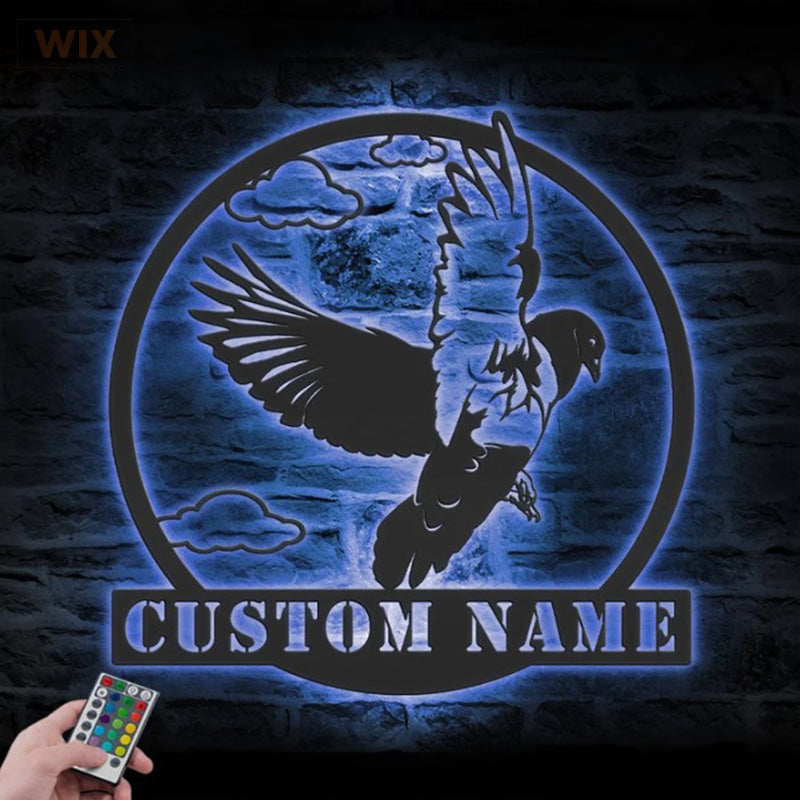 Birds LED Metal Sign - Wix Decor