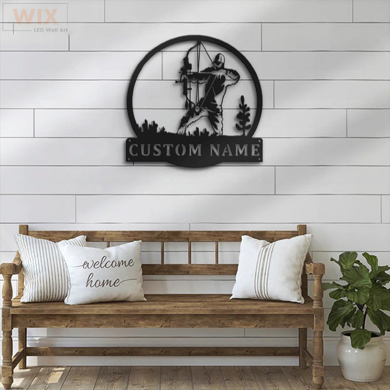 Hunting LED Metal Sign - Wix Decor