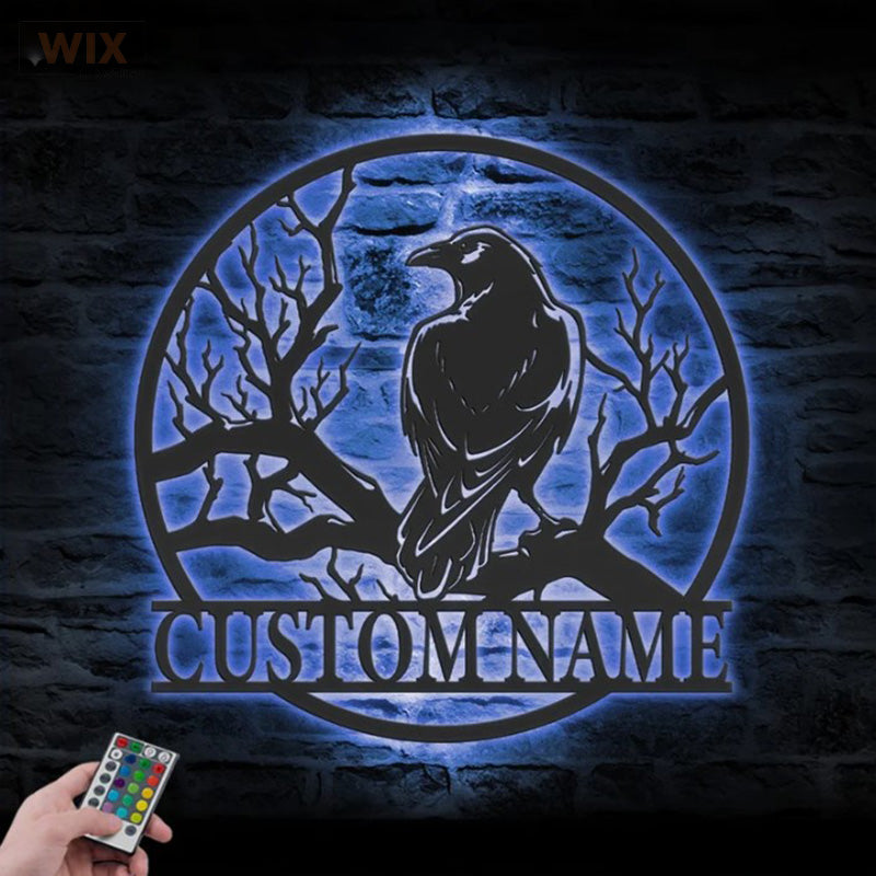Birds LED Metal Sign - Wix Decor