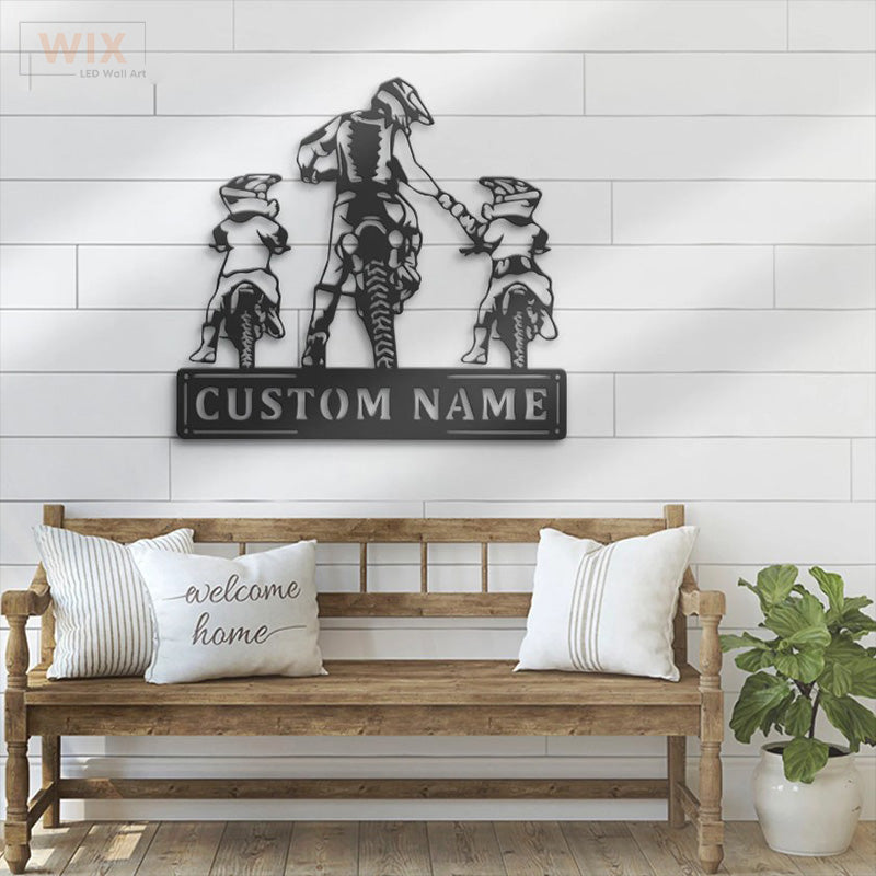 Motorcycle LED Metal Sign - Wix Decor