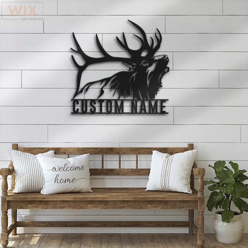 Hunting LED Metal Sign - Wix Decor
