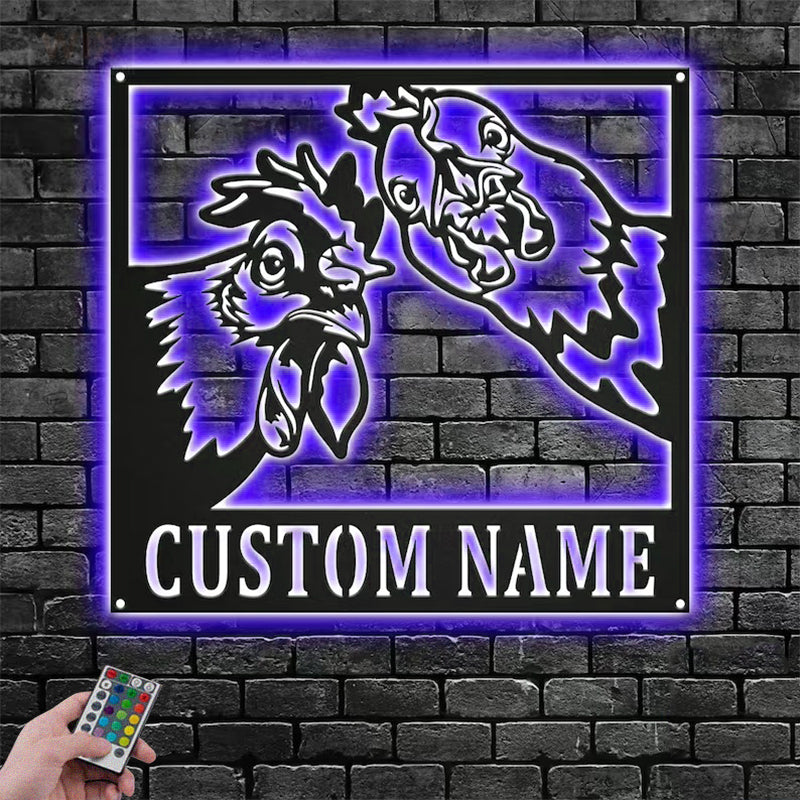 Farm LED Metal Sign - Wix Decor