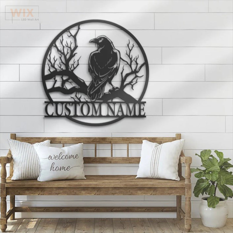 Birds LED Metal Sign - Wix Decor