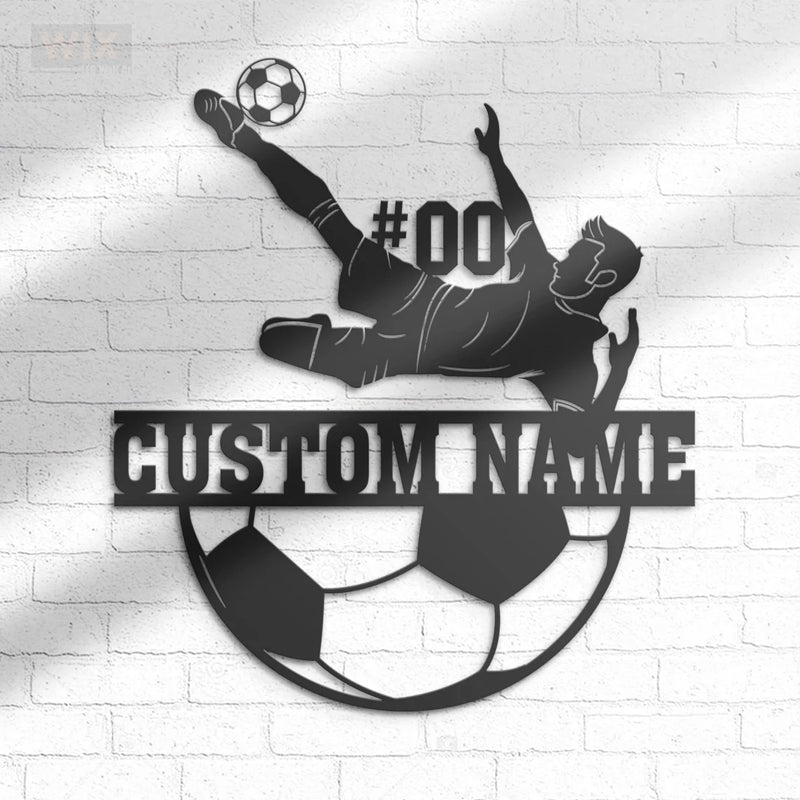 Soccer LED Metal Sign - Wix Decor