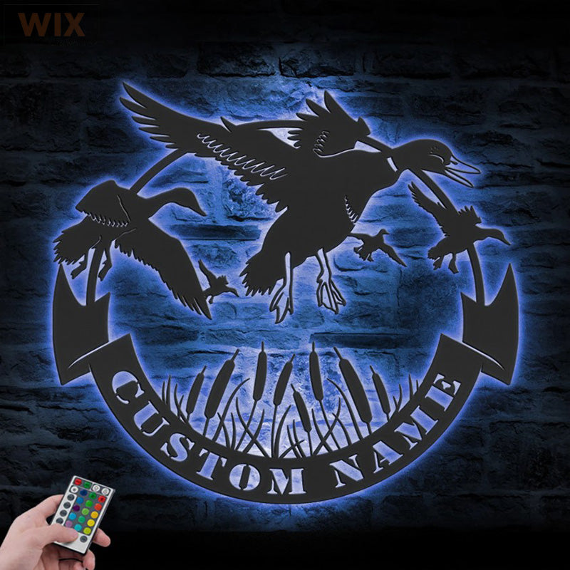 Hunting LED Metal Sign - Wix Decor