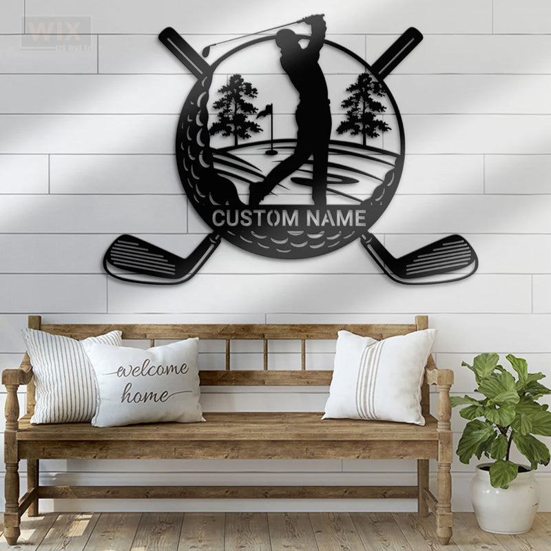 Golf LED Metal Sign - Wix Decor