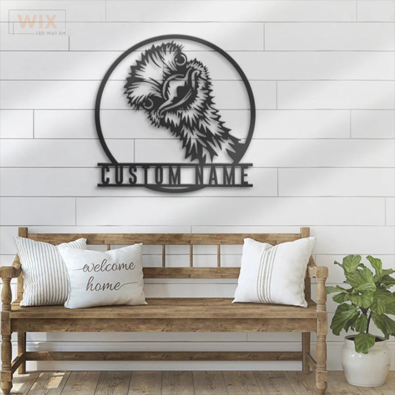 Birds LED Metal Sign