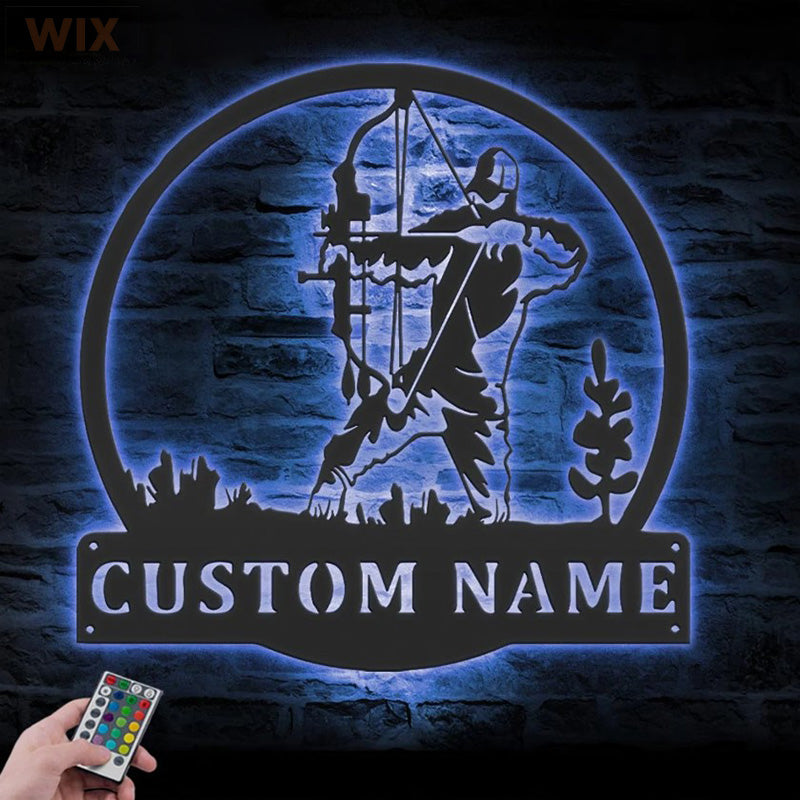 Hunting LED Metal Sign - Wix Decor