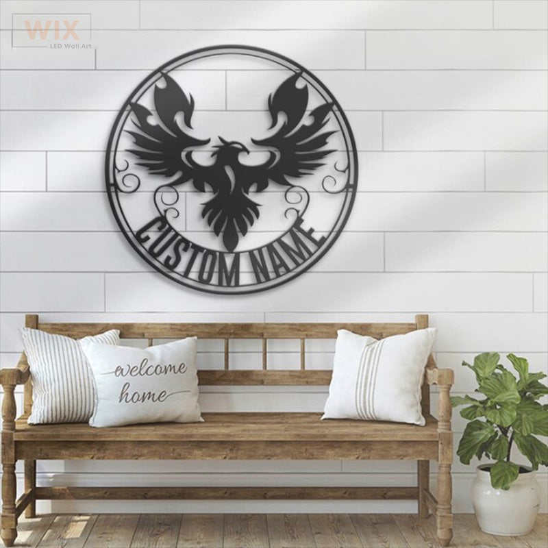 Birds LED Metal Sign