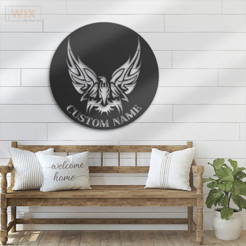 Birds LED Metal Sign